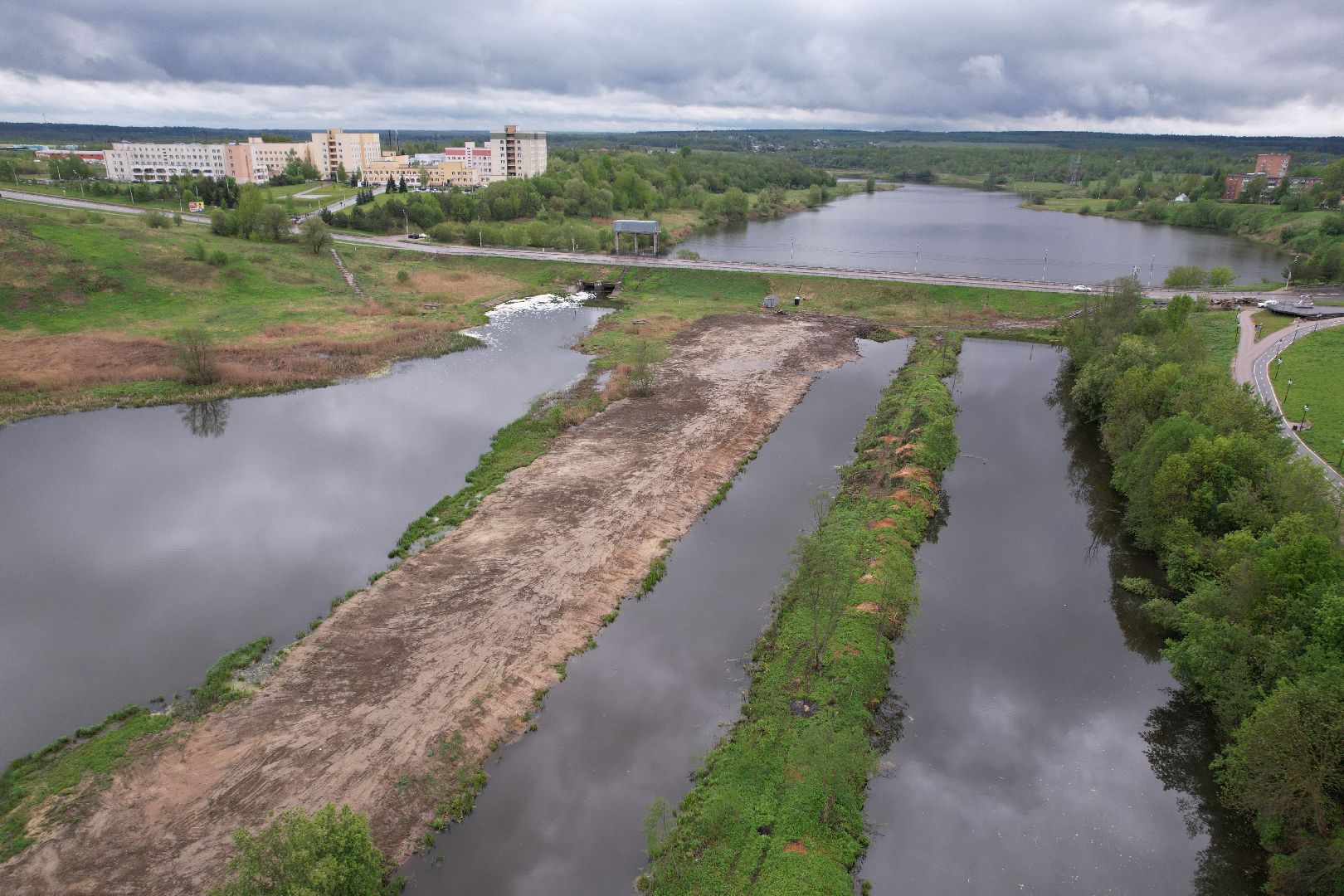 видео с коптера, очистка реки Сестра, экология подмосковья,