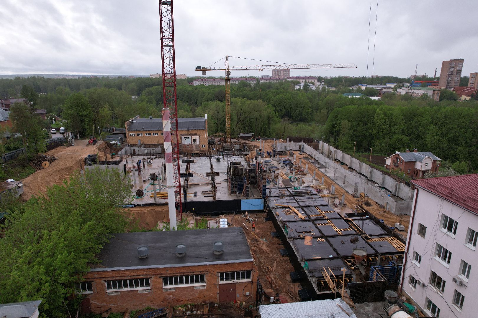 видео с коптера, школа олимпийского резерва в клину, спорт в клину,