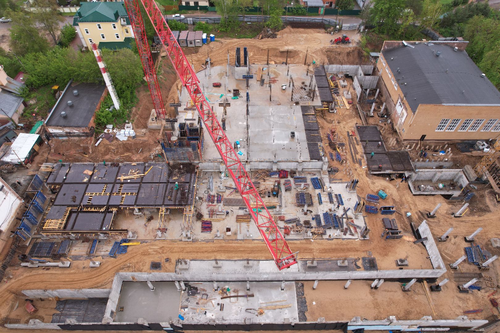 видео с коптера, школа олимпийского резерва в клину, спорт в клину,