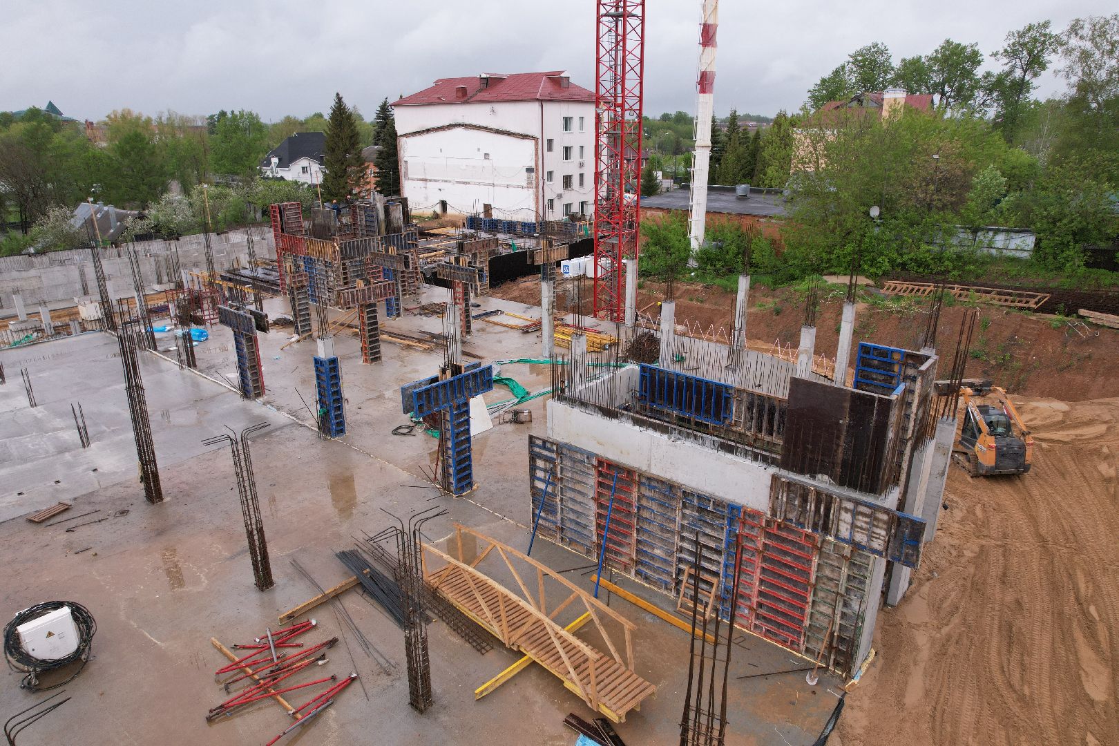 видео с коптера, школа олимпийского резерва в клину, спорт в клину,