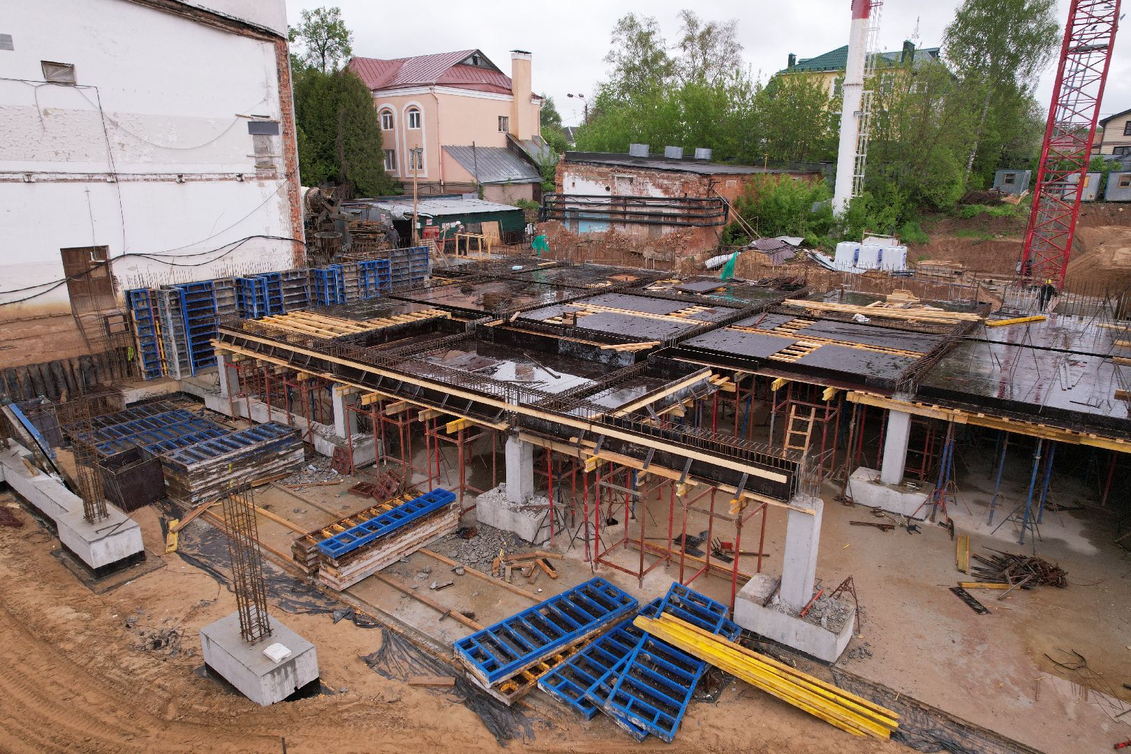 видео с коптера, школа олимпийского резерва в клину, спорт в клину,