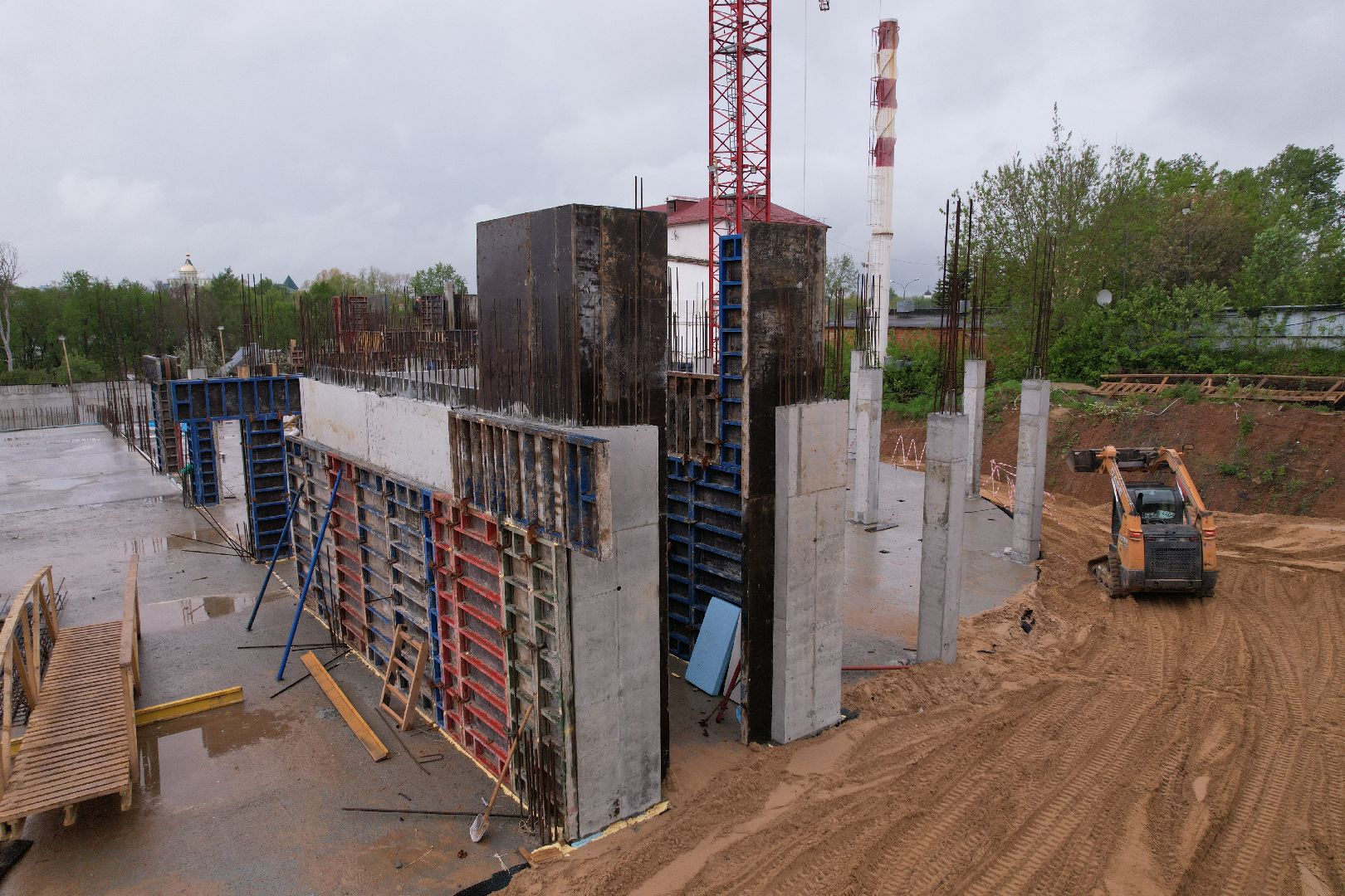 видео с коптера, школа олимпийского резерва в клину, спорт в клину,