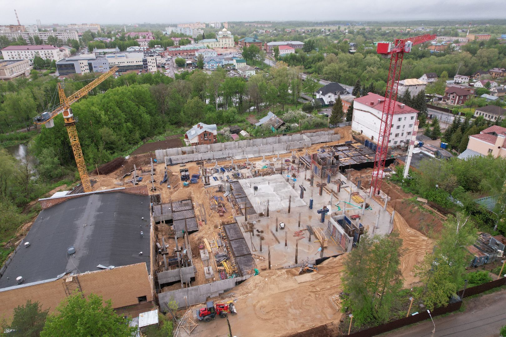 видео с коптера, школа олимпийского резерва в клину, спорт в клину,