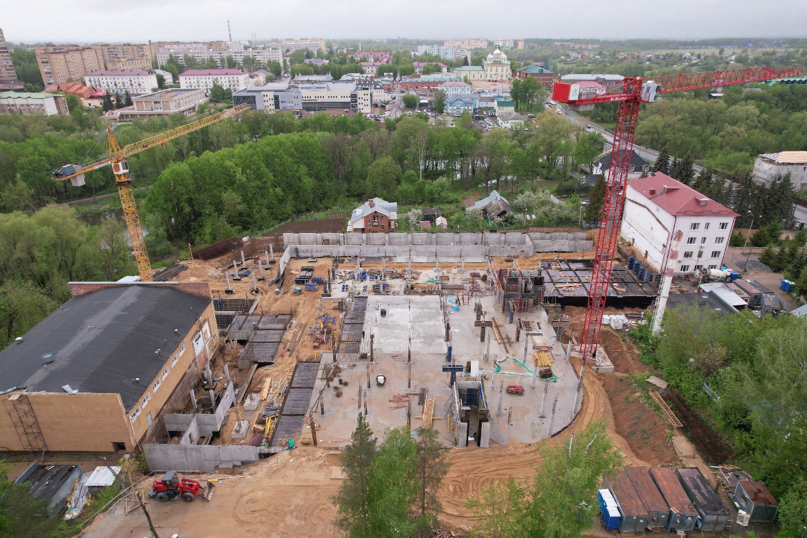 видео с коптера, школа олимпийского резерва в клину, спорт в клину,
