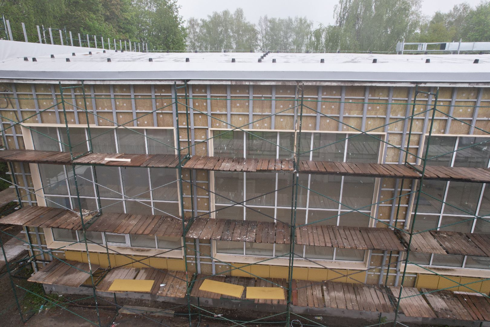 видео с коптера, школа содружество высоковск,