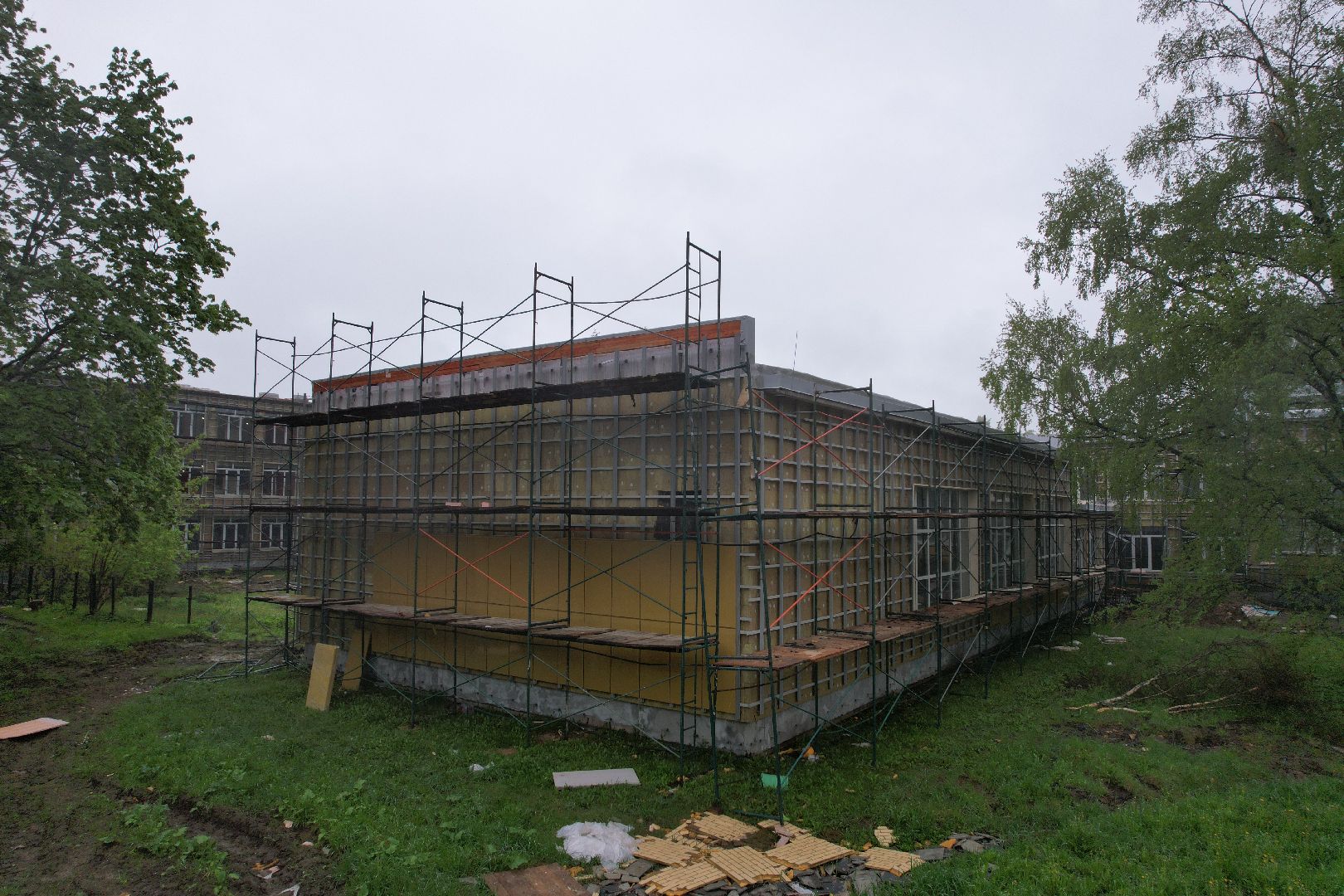 видео с коптера, школа содружество высоковск,