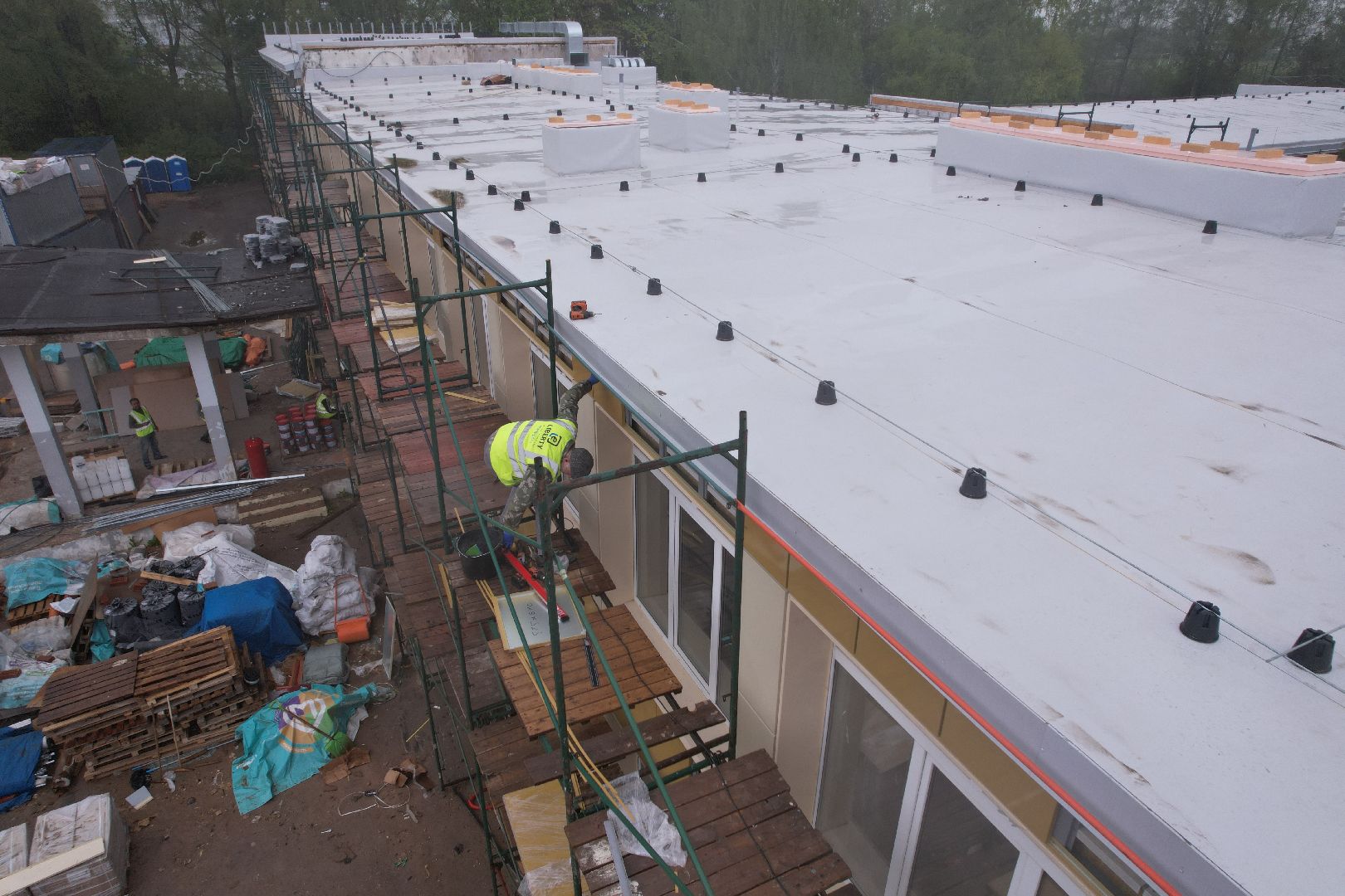 видео с коптера, школа содружество высоковск,