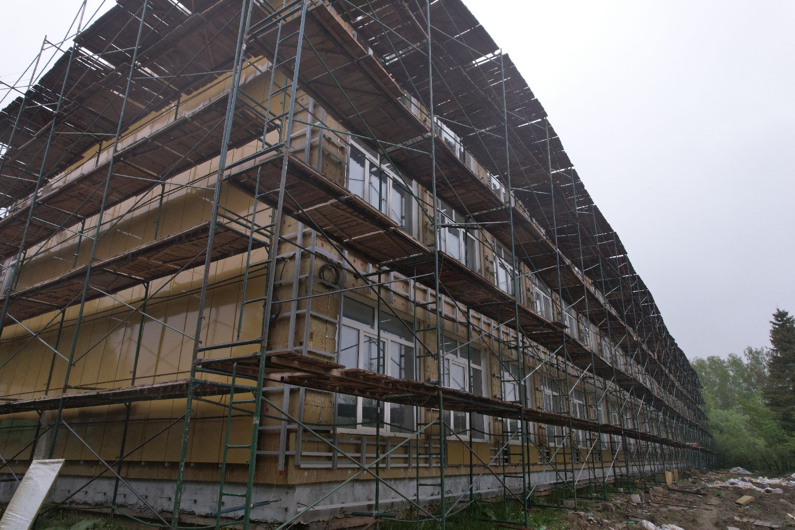 видео с коптера, школа содружество высоковск,