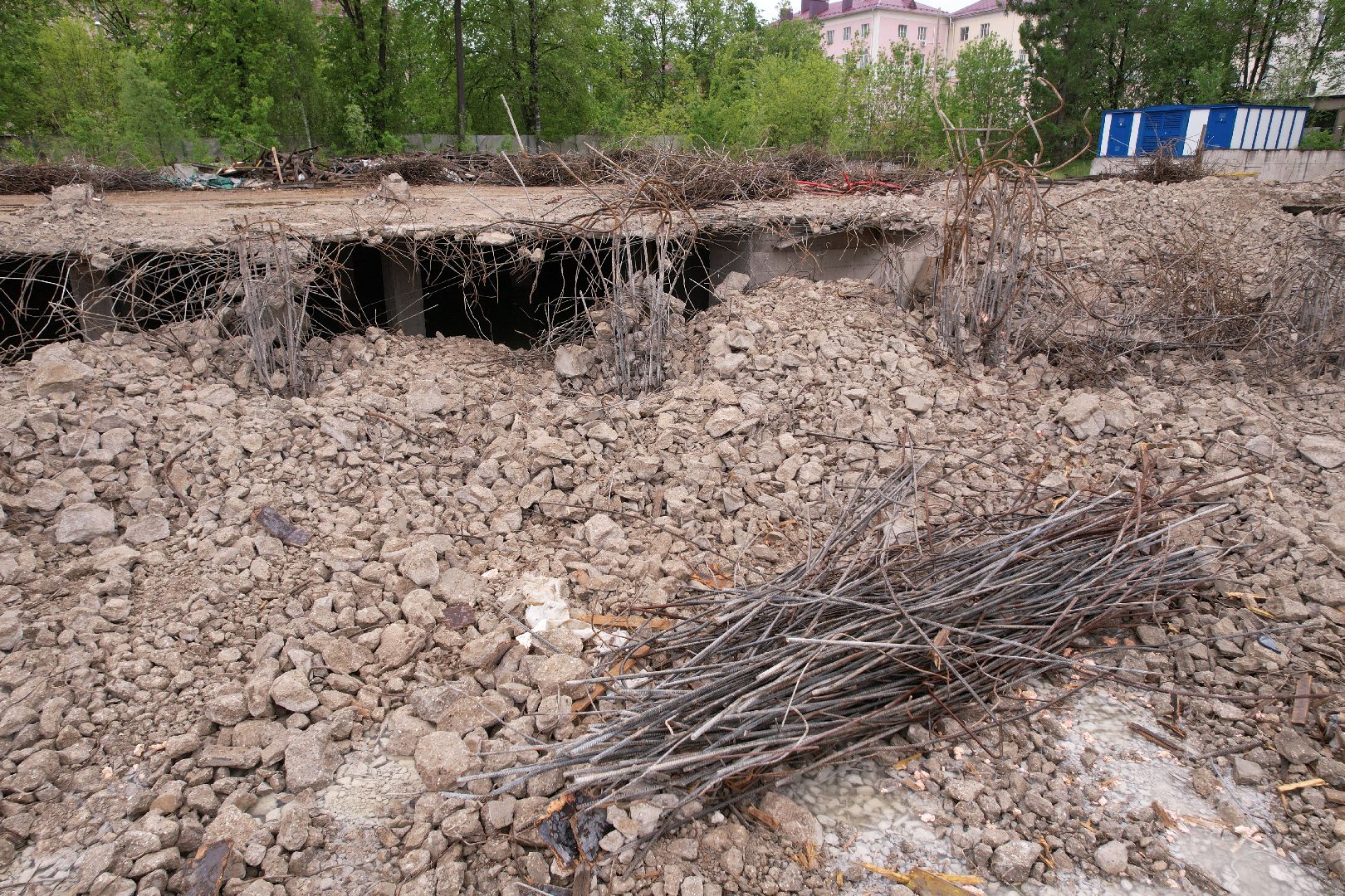 видео с коптера, снос трц в клину, благоустройство в клину,