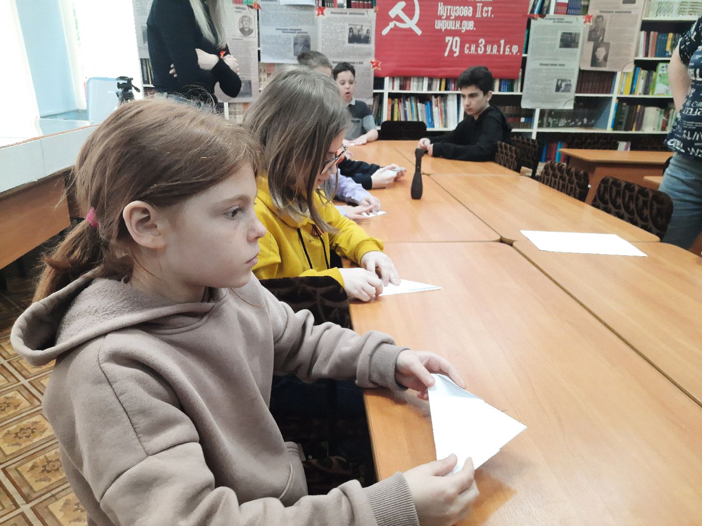 Детская библиотека, Шатура, урок мужества