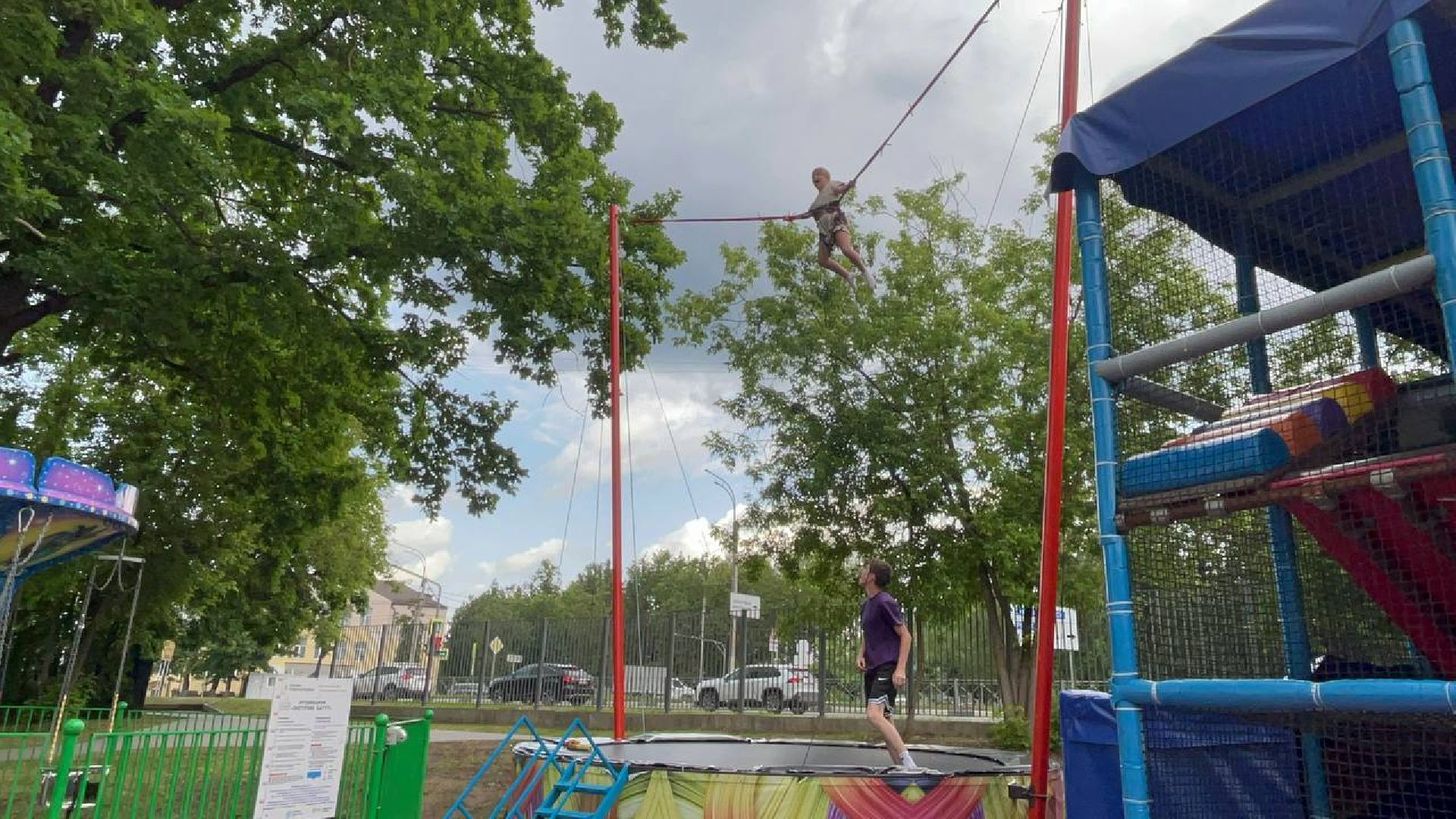 Истра, парк аттракционов, дети,