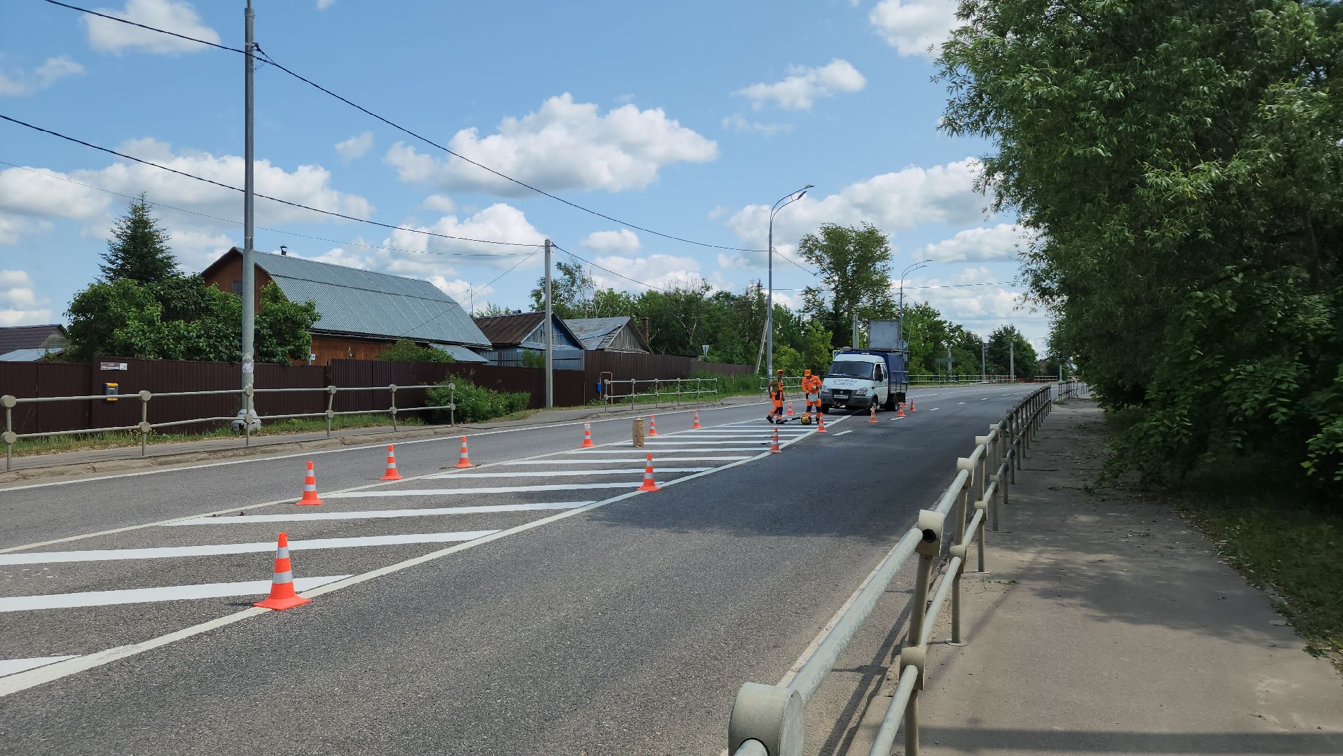 ступино, дороги, дорожная разметка,