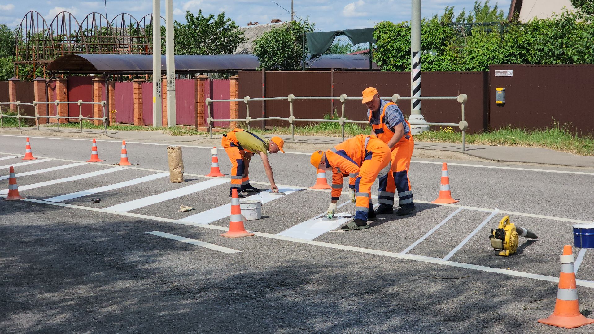 ступино, дороги, дорожная разметка,