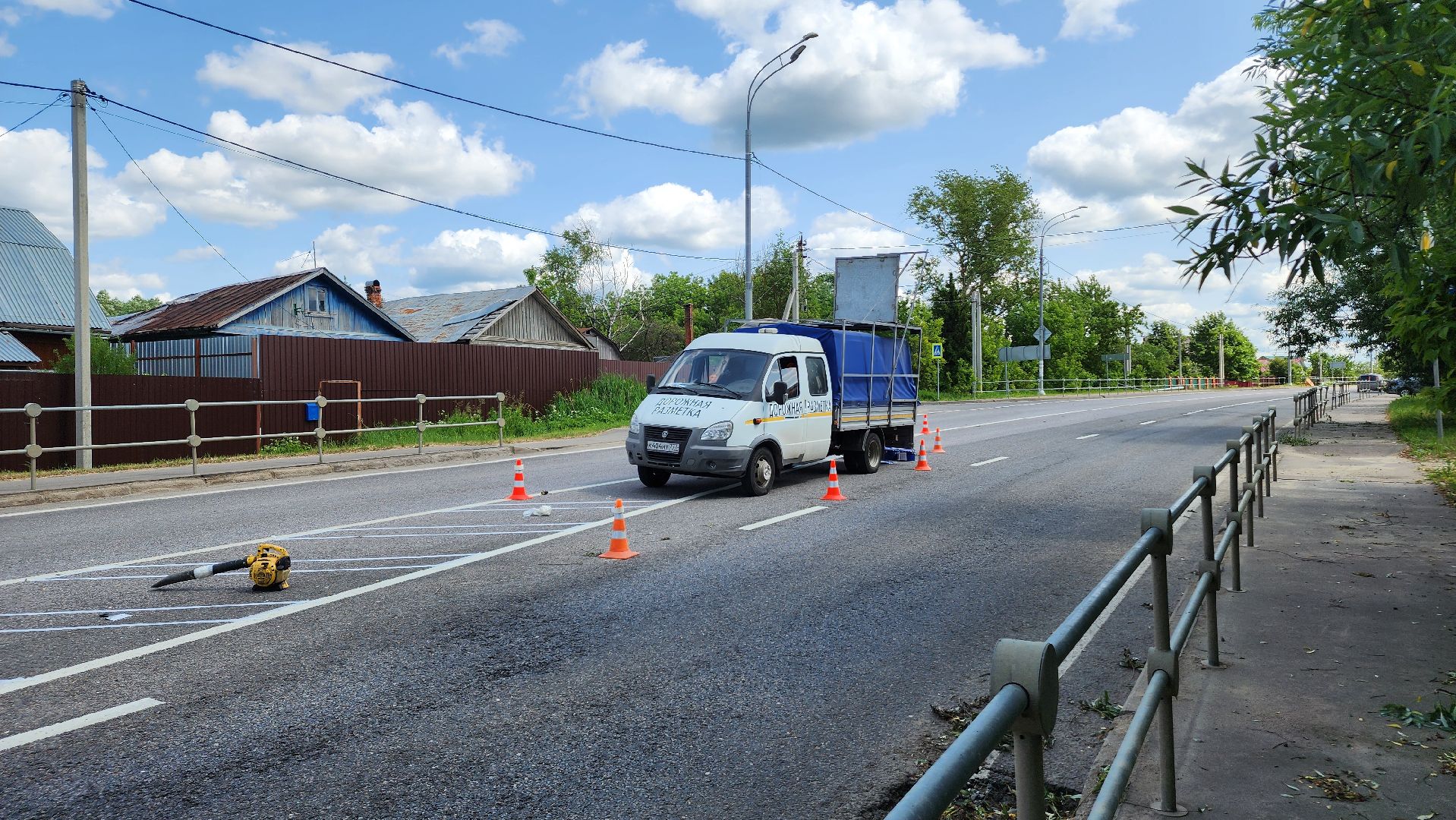 ступино, дороги, дорожная разметка,