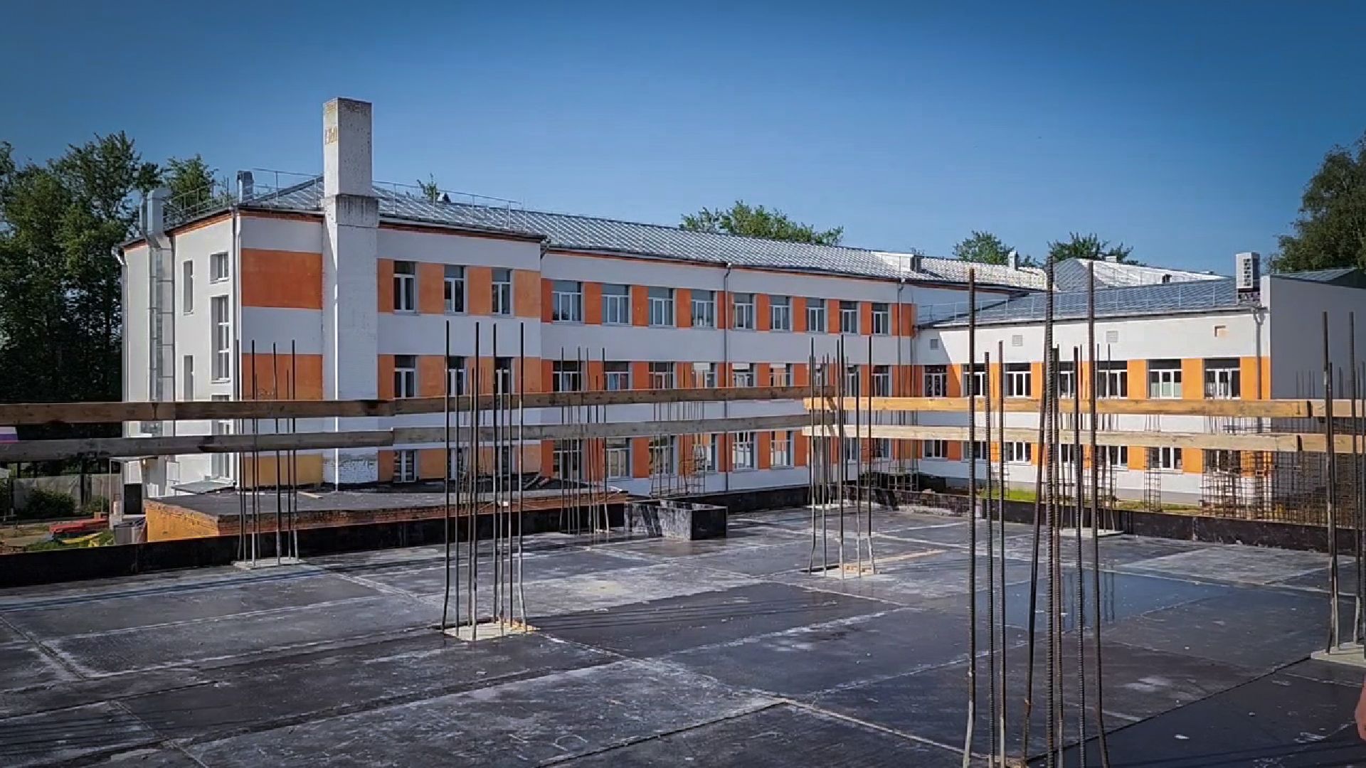 бронницы , строительство пристройки к лицею , новый корпус лицея в бронницах,