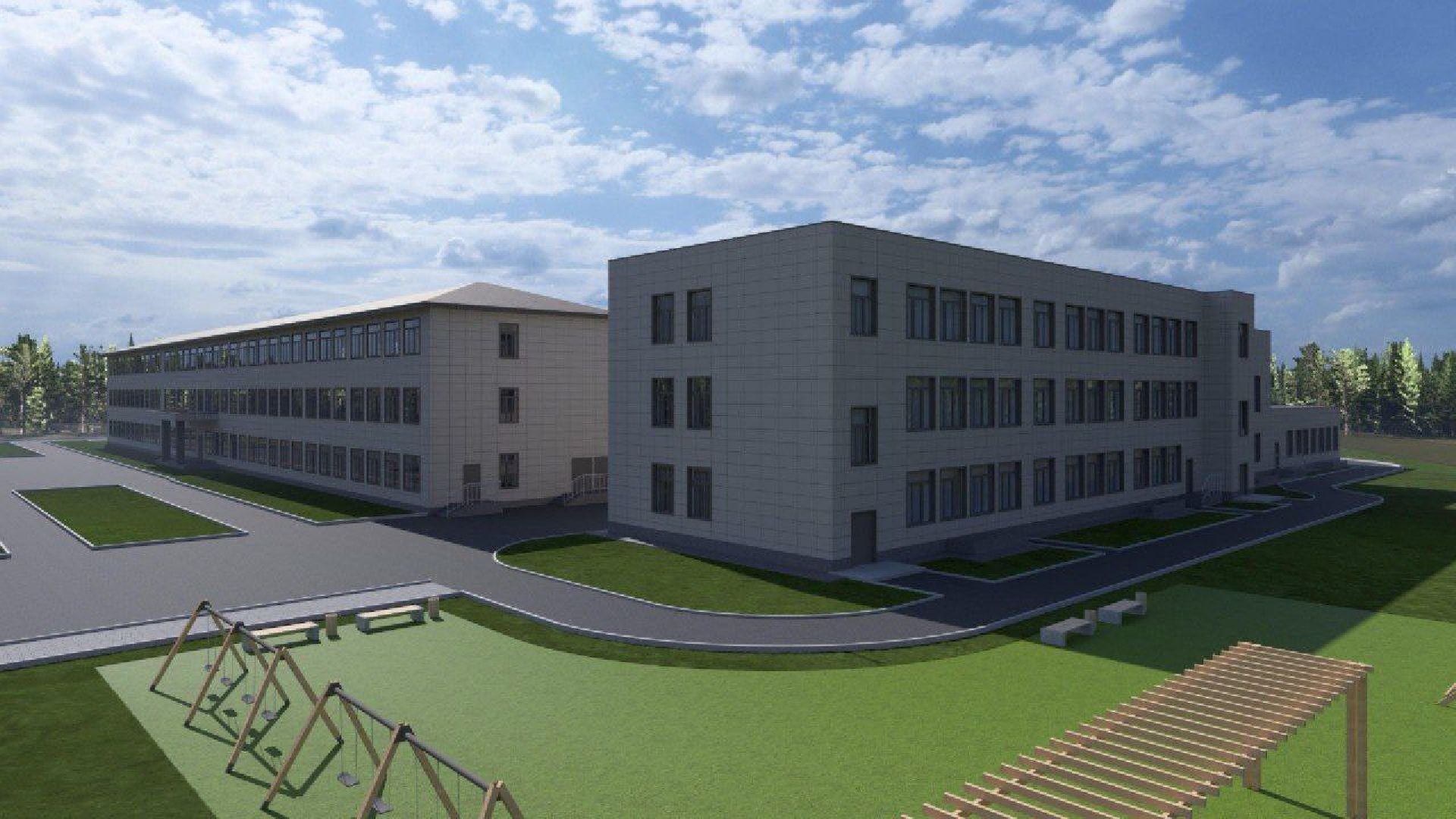 бронницы , строительство пристройки к лицею , новый корпус лицея в бронницах,