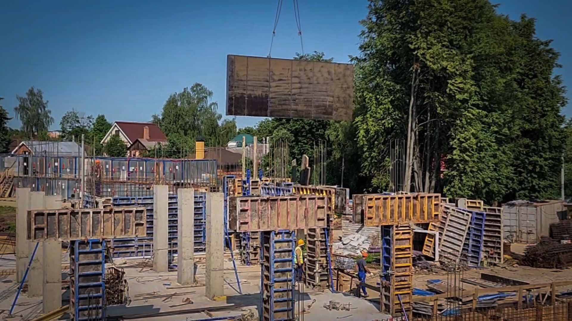 бронницы , строительство пристройки к лицею , новый корпус лицея в бронницах,