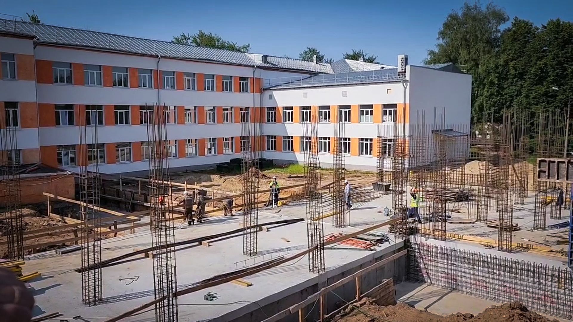 бронницы , строительство пристройки к лицею , новый корпус лицея в бронницах,