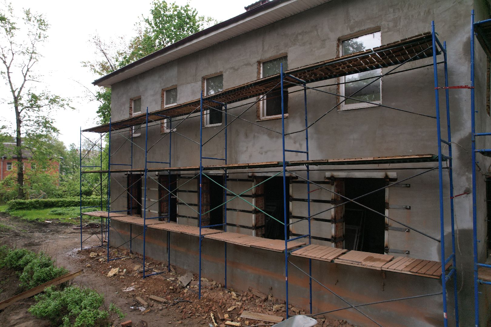 видео с коптера, ремонт детского сада клин,