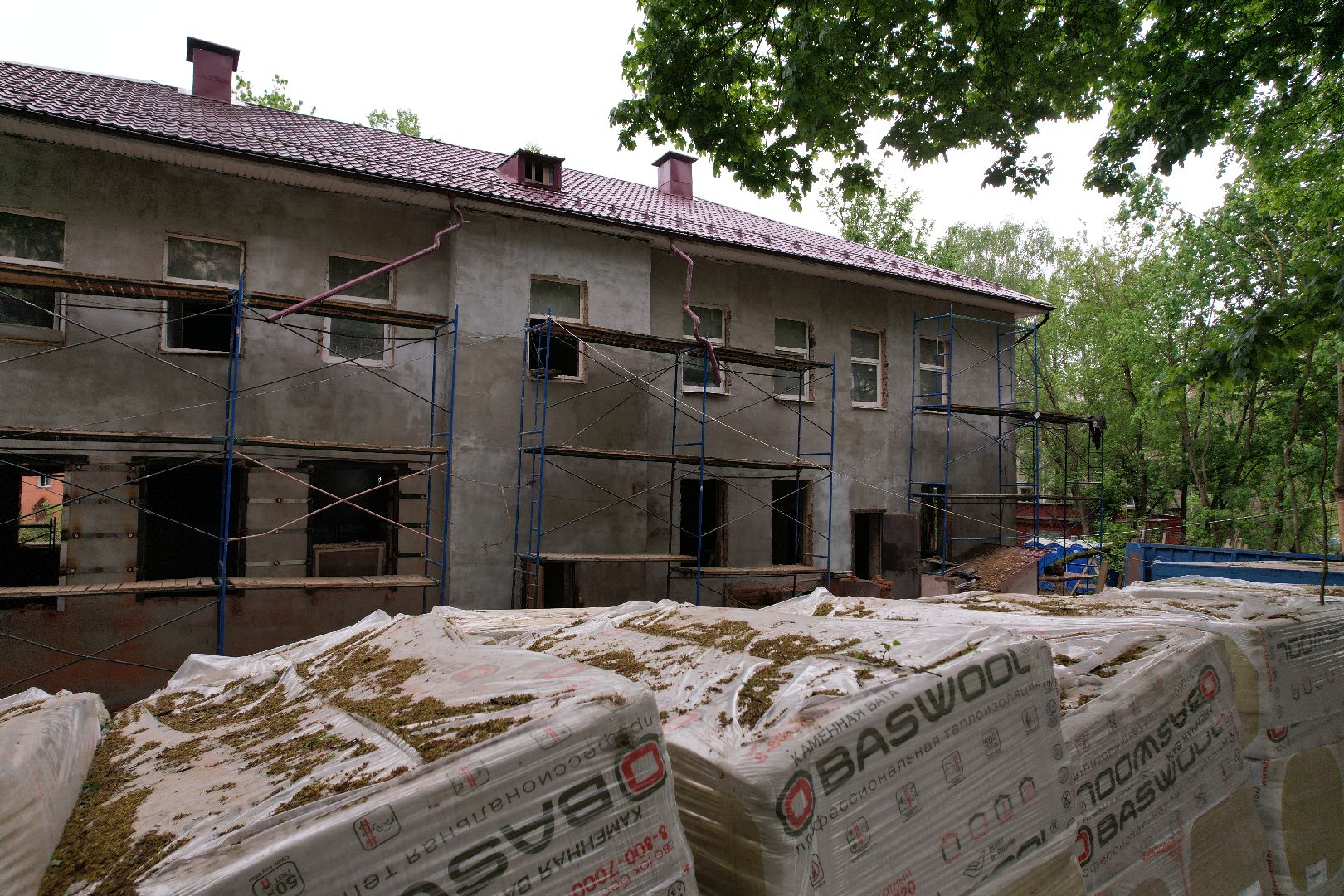 видео с коптера, ремонт детского сада клин,