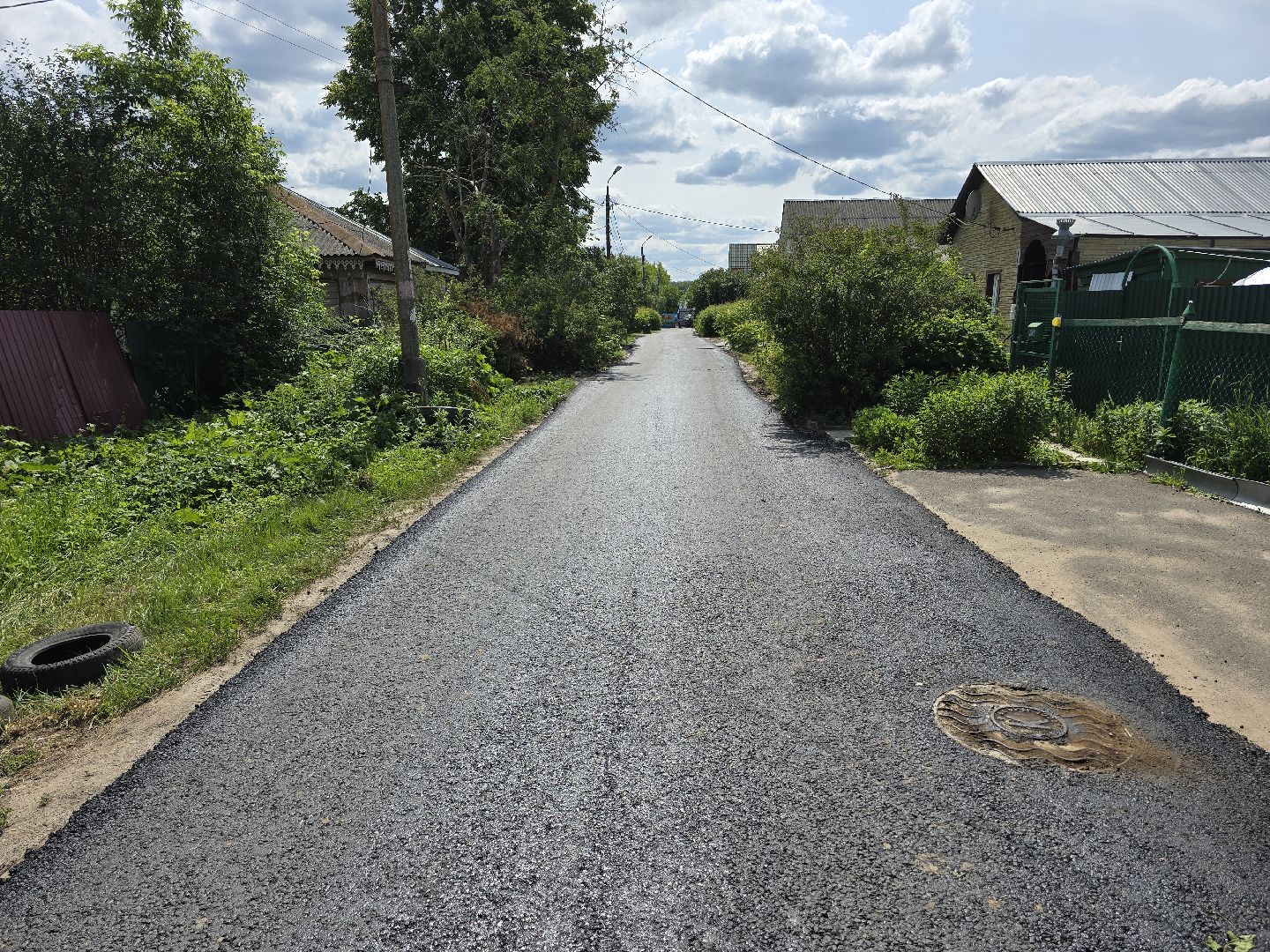 Коломна, дорожный ремонт, новый асфальт, пляж,