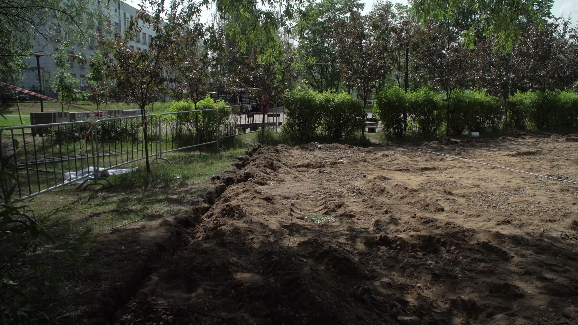 Реутов, парк, фабричный пруд, площадка для детей,