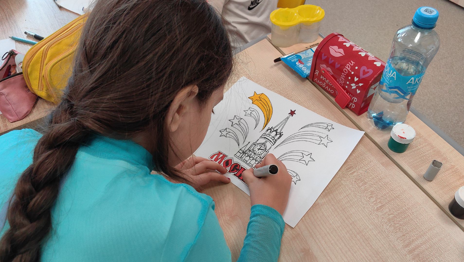 флешмоб, день россии, лагерь, символы,