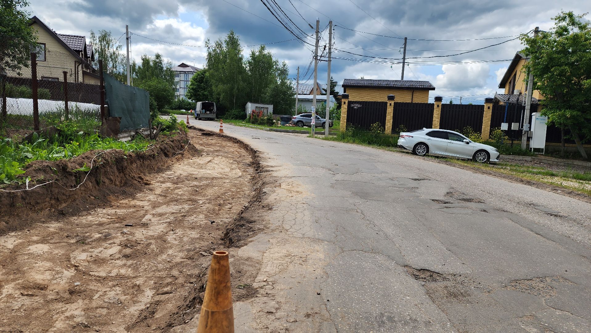 истра, ремонт дорог, строительство тротуара,