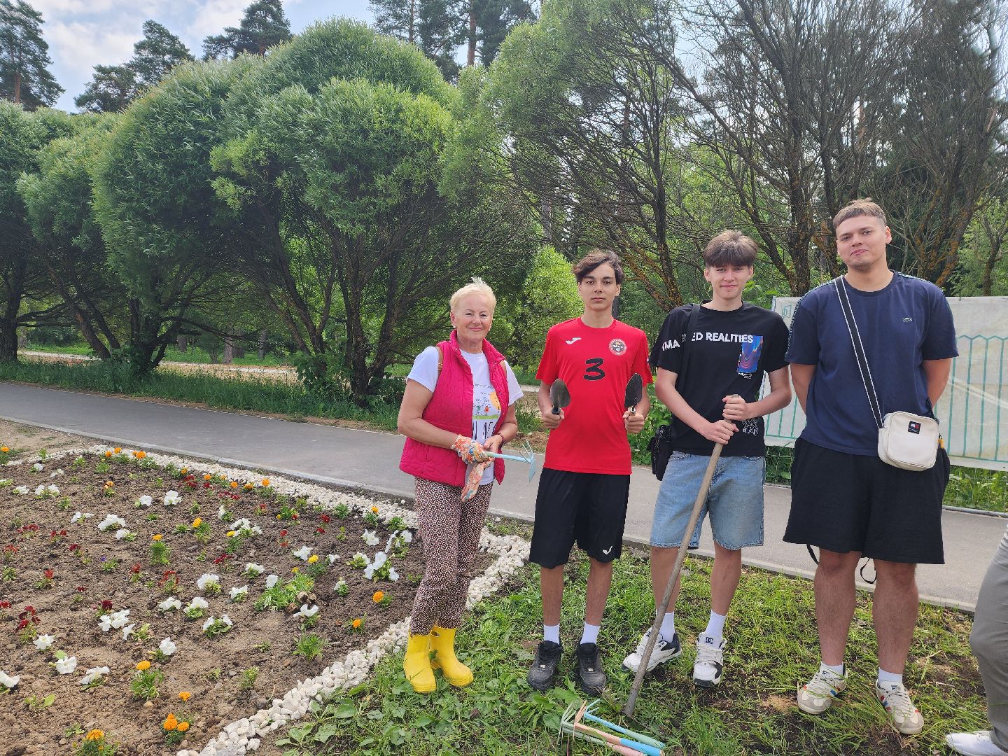 красноармейск, городской округ пушкинский, экологическая бригада, городские цветники,