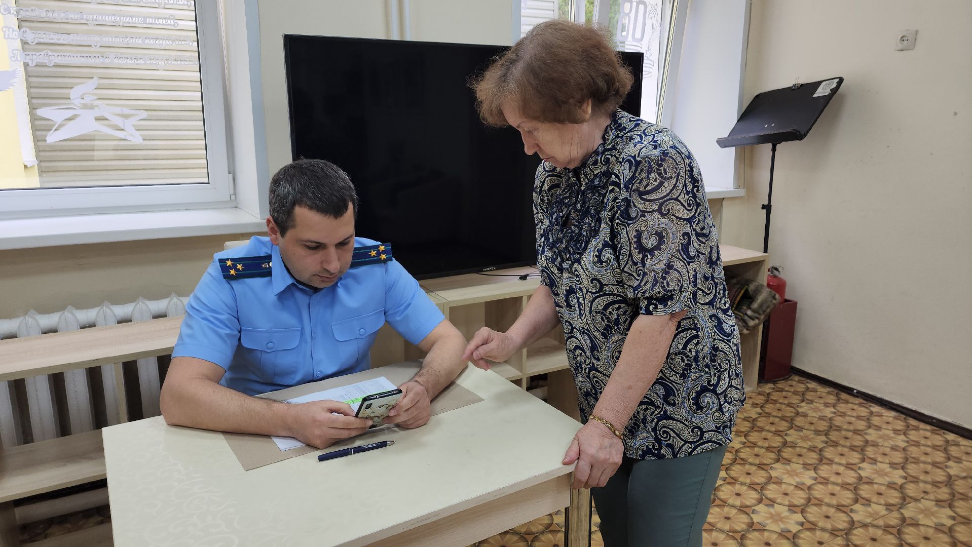 пушкино, мошенничество, прокуратура, прокурор, лекция, центр социального обслуживания, интернет, телефонное мошенничество,защита персональных данных,вертикалки,