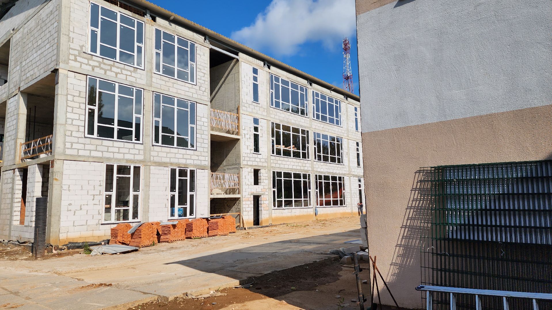 истра, строительство школы,