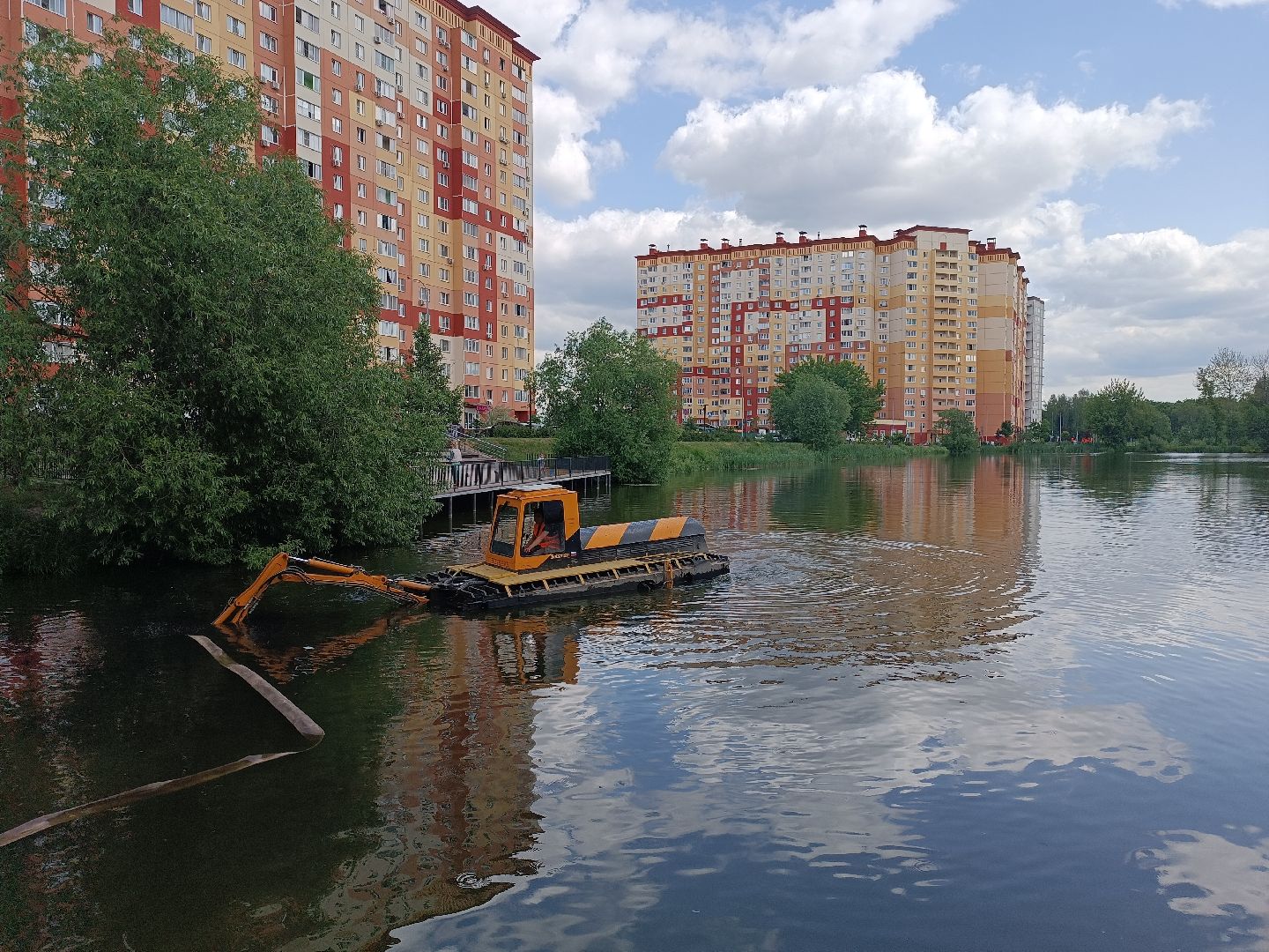 люберцы, пруд, Благоустройство , очистка водоема, островцы,