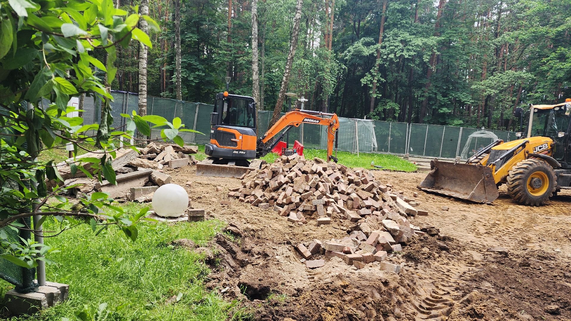 строительство, демонтаж, зона отдыха, место отыха, парк, парк елочки, домодедово,  благоустройство,