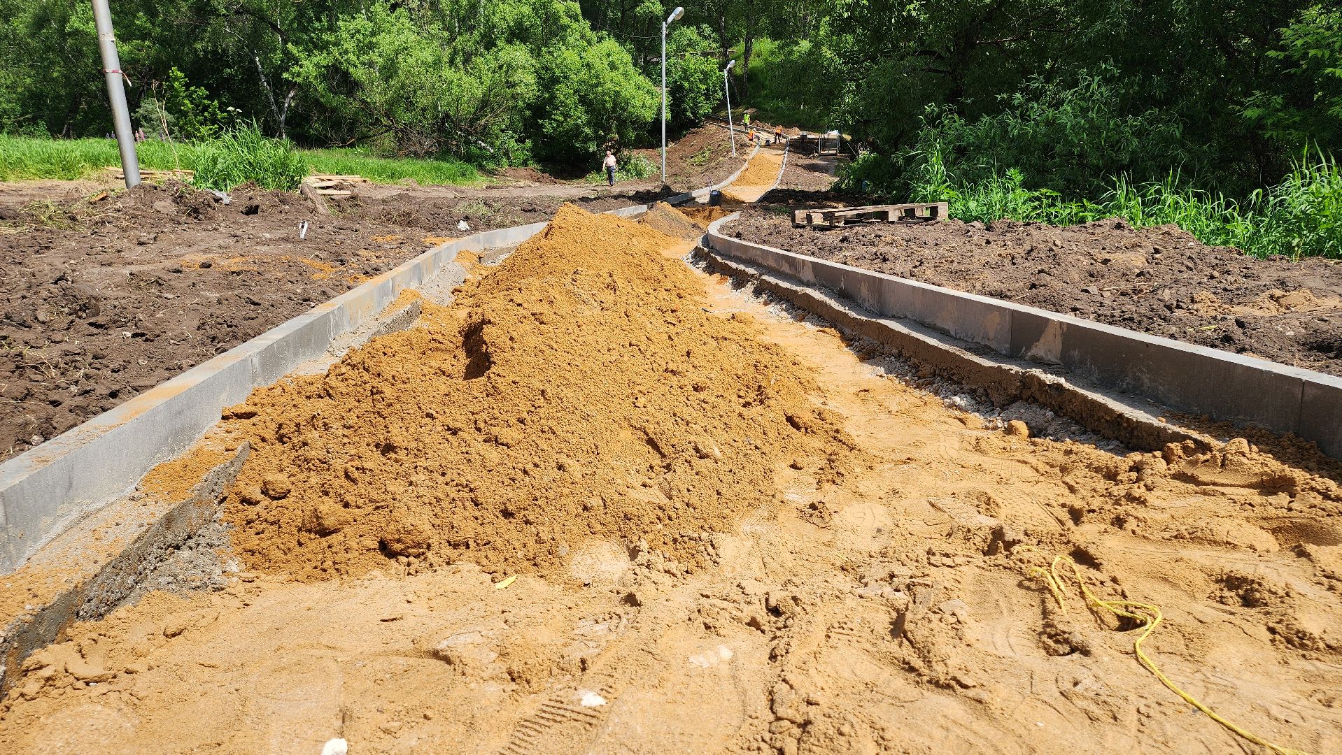 кашира, благоустройство, тротуар, пешеходная дорога, тесна, железная дорога,