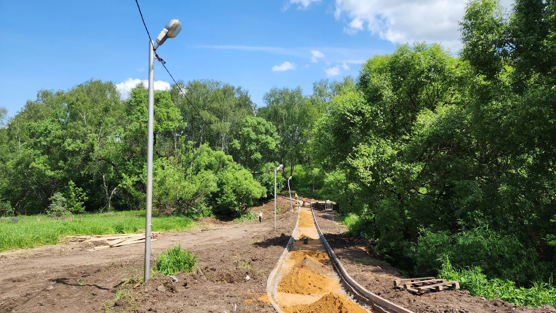кашира, благоустройство, тротуар, пешеходная дорога, тесна, железная дорога,