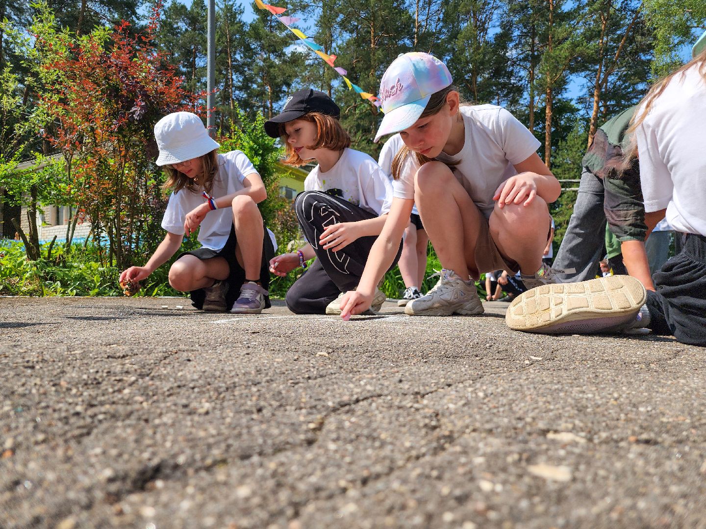 Подольск, День России, Лагерь Ромашка, Дети, Патриотизм, Рисунки мелом,конкурс рисунков,