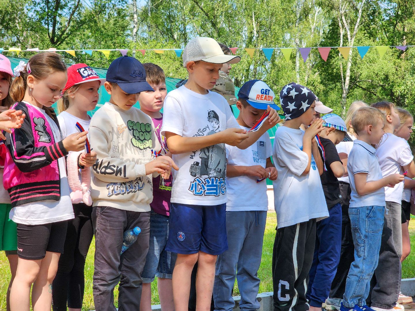 Подольск, День России, Лагерь Ромашка, Дети, Патриотизм, Рисунки мелом,конкурс рисунков,