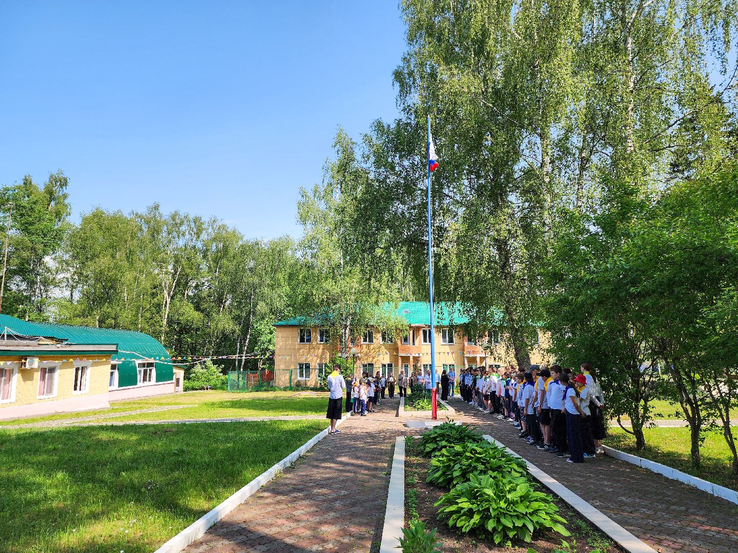 Подольск, День России, Лагерь Ромашка, Дети, Патриотизм, Рисунки мелом,конкурс рисунков,