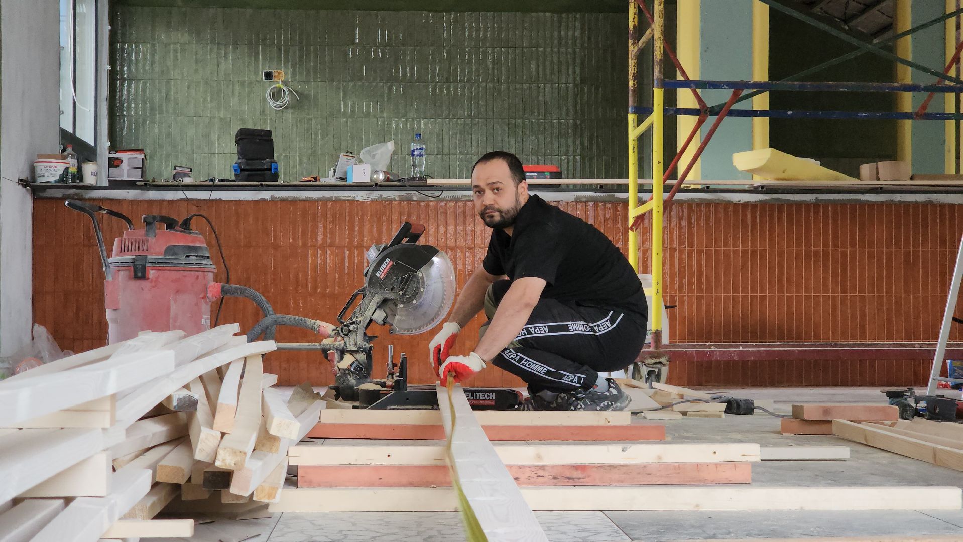 Кафе в парке, Центральный парк , Лобня, внутренняя отделка,