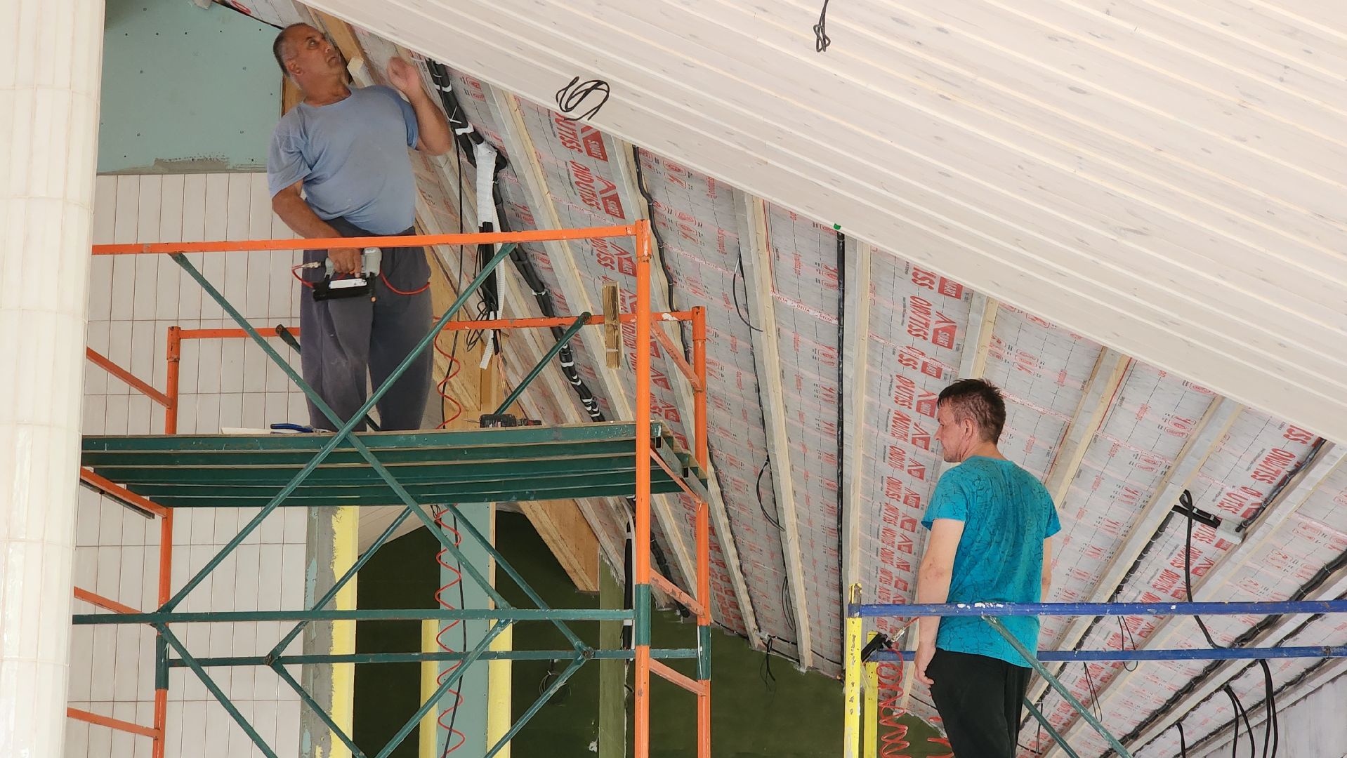 Кафе в парке, Центральный парк , Лобня, внутренняя отделка,