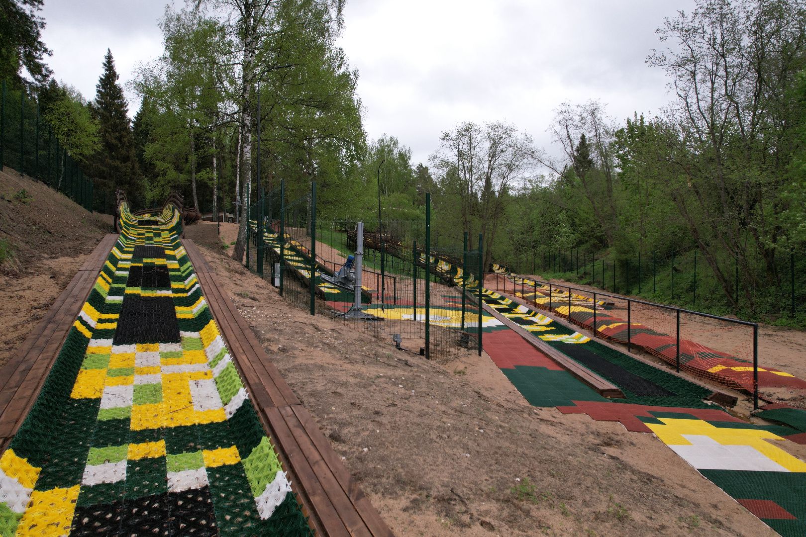 видео с коптера, Талицкий лес, тюбинговая трасса в клину,