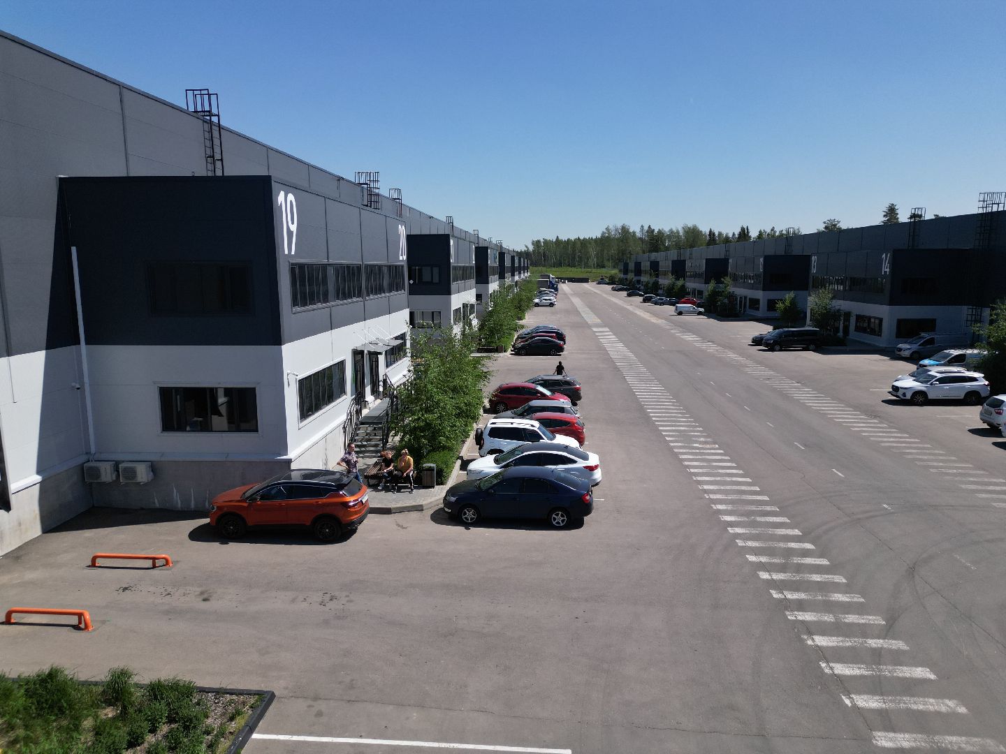 видео с коптера, промышленный коворкинг,  индустриальный парк