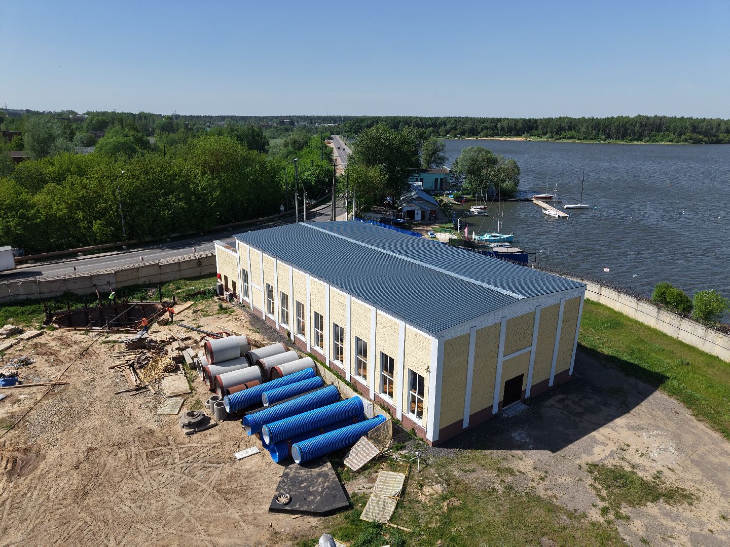 видео с коптера, ремонт канализационного коллектора, экология солнечногорска,