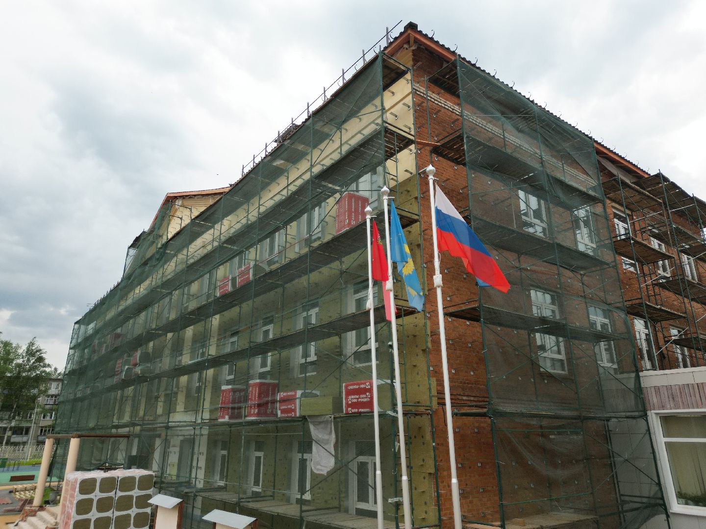 видео с коптера, школа в поварово, школа в солнечногорске,