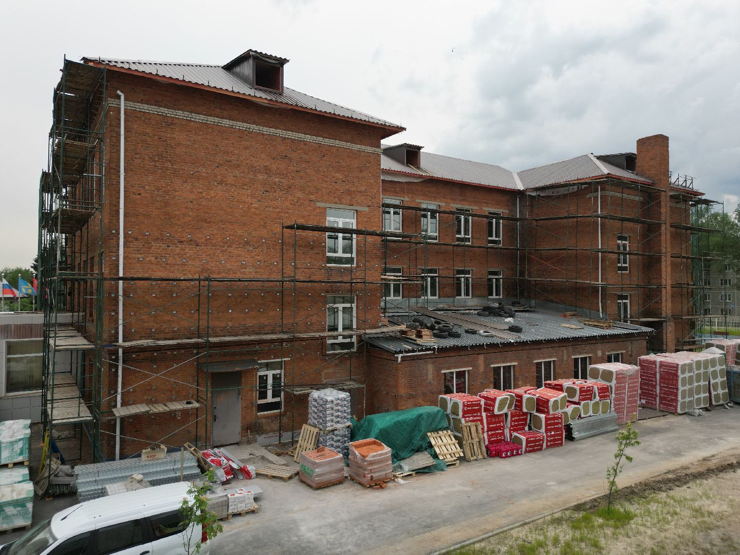 видео с коптера, школа в поварово, школа в солнечногорске,