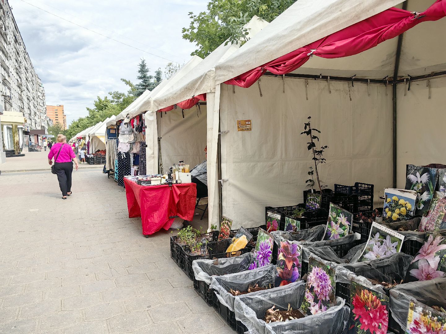 ярмарка, овощи, фрукты, текстиль,