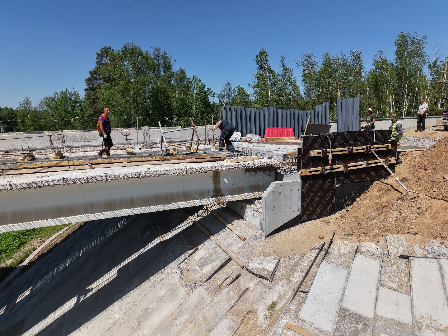 видео с коптера,  ремонт путепровода, обуховское шоссе,