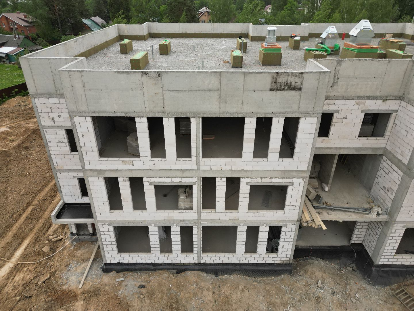 видео с коптера, детский сад в поварово,