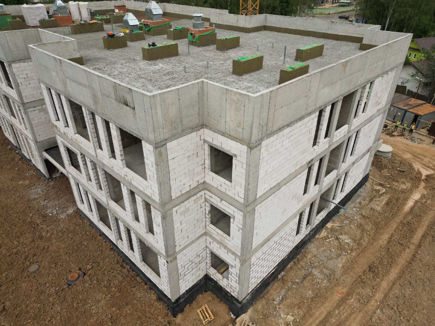 видео с коптера, детский сад в поварово,