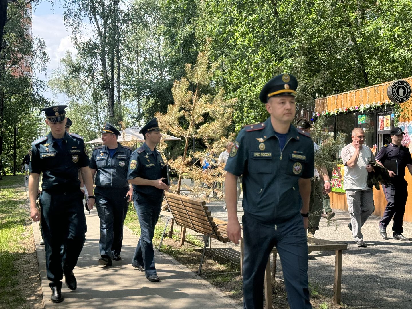 рейд по пожарной безопасности, ленинский городской округ, сотрудники мчс , парк высота,